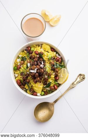 Chana Poha Or Chickpea Pohe Is A Protein Rich Breakfast Recipe From India