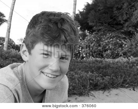 Happy Teenage Boy