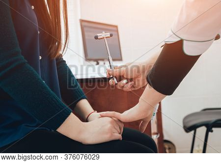 Reception At The Doctor-neuropathologist. Medical Examination. Background