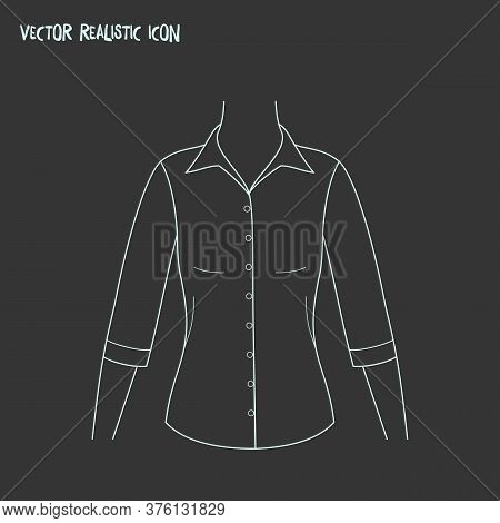 Mid Sleeve Shirt Icon Line Element. Vector Illustration Of Mid Sleeve Shirt Icon Line Isolated On Cl