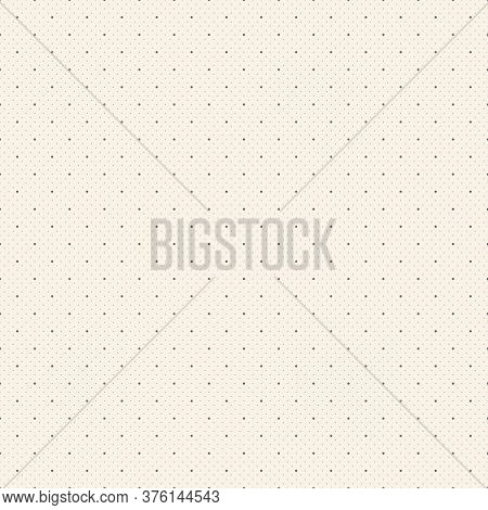Simple Repeatable Fabric Dotted Background. Polka Dot Seamless Delicate Pattern. Minimalistic Elegan