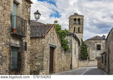 Streets Of The Medieval Town Of Pedraza In The Province Of Segovia (spain)