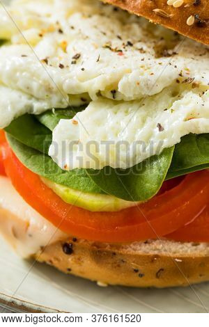 Homemade Healthy Eggwhite Bagel Sandwich