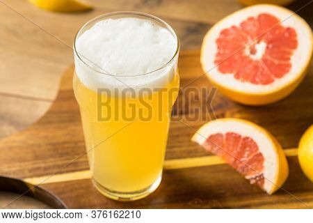 Refreshing Boozy Grapefruit Radler Shandy