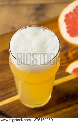 Refreshing Boozy Grapefruit Radler Shandy
