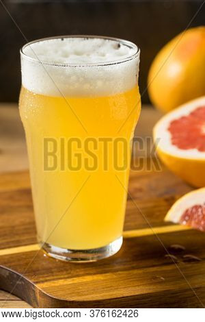 Refreshing Boozy Grapefruit Radler Shandy