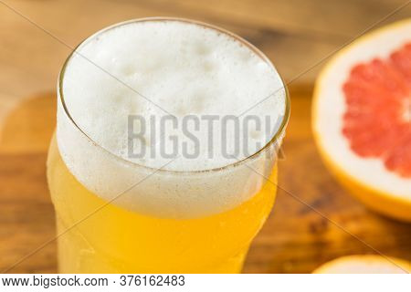 Refreshing Boozy Grapefruit Radler Shandy
