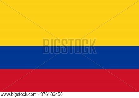 National Columbia Flag, Official Colors And Proportion Correctly. National Columbia Flag.