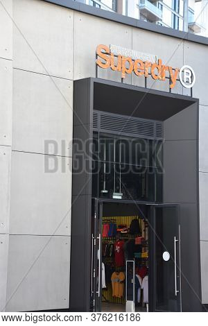 Dubai, Uae - Feb 15: Superdry At Bluewaters Island, An Artificial Island Off The Jumeirah Beach Resi