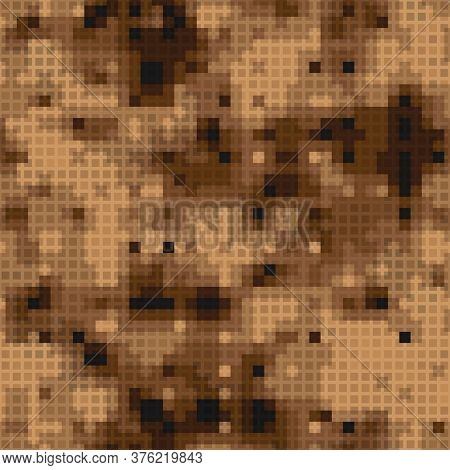 Texture Military Camouflage Seamless Pattern. Abstract Army Vector Illustration