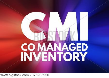 Cmi - Co Managed Inventory Acronym, Business Concept Background