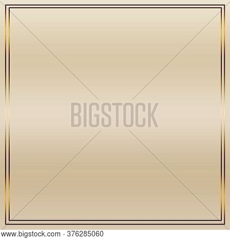 Golden Black Frame With Empty Cream Background Template-for Social Media, Banner, Poster, Flyer & Ca