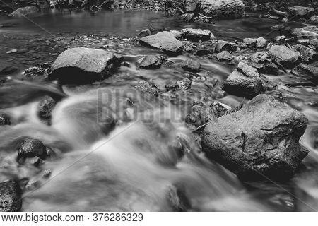 Waterfalls In Mullerthal Luxemburg, Forest And Waterfalls