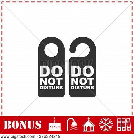Do Not Distrub Icon Flat. Simple Vector Symbol And Bonus Icon