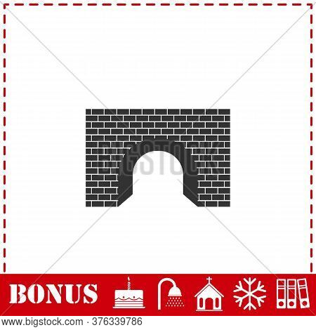 Tunnel Icon Flat. Simple Vector Symbol And Bonus Icon