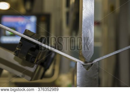 Operator Bending Metal Sheet By Sheet Bending Machine Sheet Bending Machines
