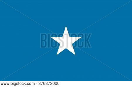 Somalia National Flag In Exact Proportions - Vector