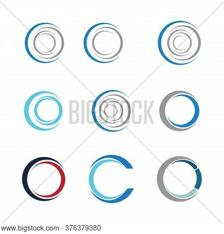 Circle Logo  Icon Illustration Design Template - Vector
