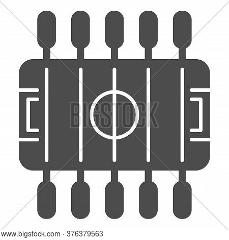 Table Football Solid Icon, Amusement Park Concept, Foosball Sign On White Background, Table Soccer I