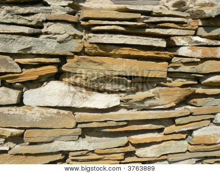 Flat Stone Wall Surface Texture