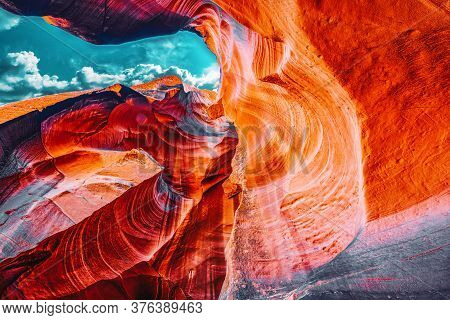 Antelope Canyon Is A Slot Canyon In The American Southwest.