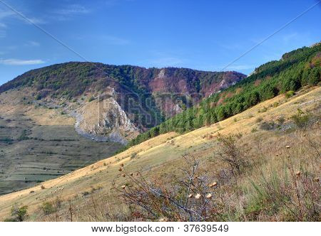 Gargantas en las montañas Trascau