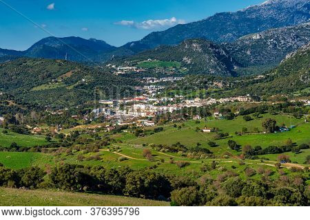 Ubrique, Cadiz. This Village Is Part Of The Pueblos Blancos, White Villages, In Southern Spain Andal