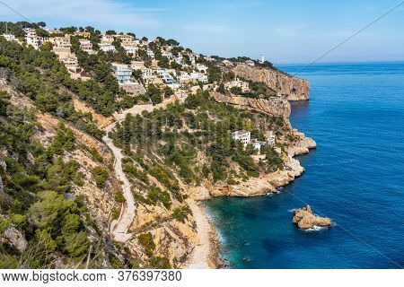 Javea Playa Ambolo Beach In Xabia Near Alicante, Spain In Western Europe
