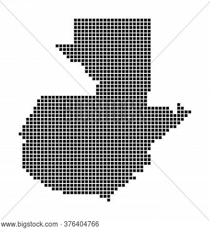 Guatemala Map. Map Of Guatemala In Dotted Style. Borders Of The Country Filled With Rectangles For Y