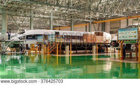 Production Hall Of Crrc Changchun Railway Vehicles In Changchun, China