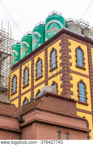 Qingdao / China - August 6, 2015: Tsingtao Beer Museum And Tsingtao Beer Brewery In Qingdao, Shandon