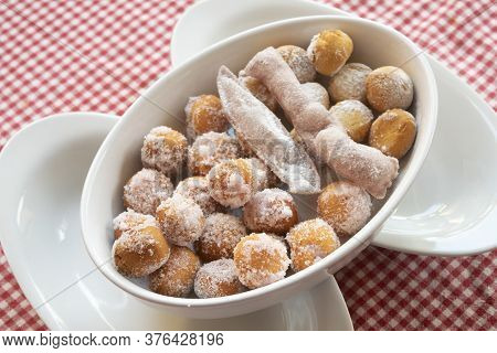 Fried Castagnole Spread Throughout Italy During The Carnival Period