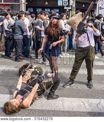 Nipponbashi Street Festa Cosplay Festival In Osaka, Japan