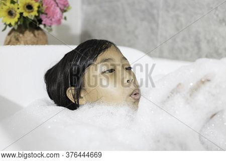 Close-up of washing hands in the sink to prevent germs. Hygiene concept and virus prevention.