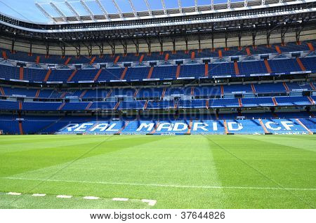 Santiago Bernabeu stadion af Real Madrid i Spanien