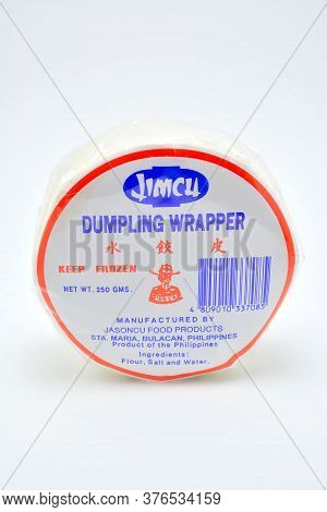 Quezon City, Ph - July 8 - Dumpling Wrapper Pack On July 8, 2020 In Quezon City, Philippines.