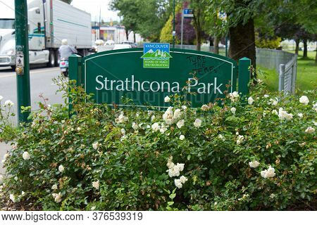 Vancouver,canada - July 4,2020: View Of Sign 
