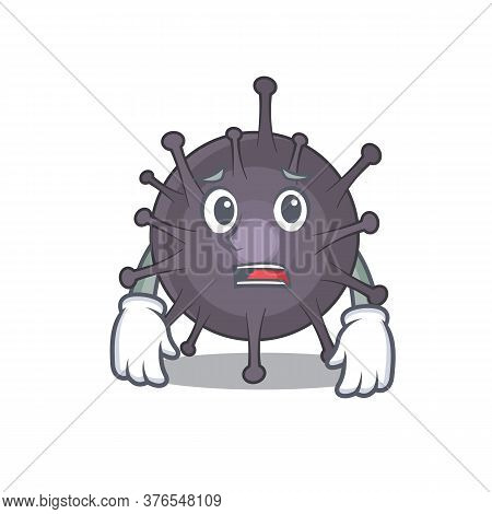 Cartoon Image Design Salmonella Showing Worried Face