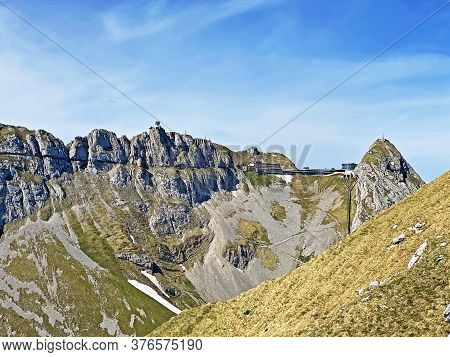 Alpine Peaks Of Oberhaupt And Esel In The Swiss Mountain Range Of Pilatus And In The Emmental Alps, 