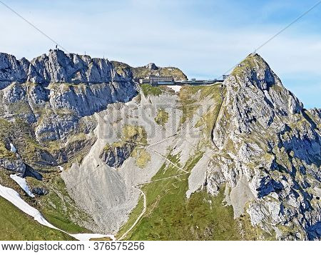 Alpine Peaks Of Oberhaupt And Esel In The Swiss Mountain Range Of Pilatus And In The Emmental Alps, 