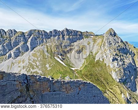 Alpine Peaks Of Oberhaupt And Esel In The Swiss Mountain Range Of Pilatus And In The Emmental Alps, 