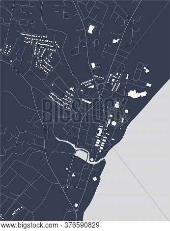 Map Of The City Of Newcastle, Newry, Uk