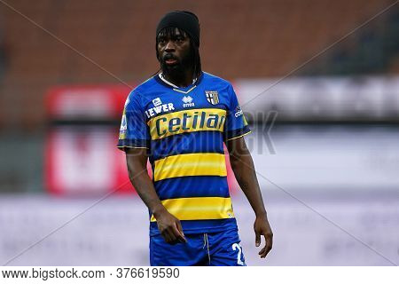 Milano, (italy). 15th July 2020. Italian Serie A. Ac Milan Vs Parma Calcio .  Gervinho  Of Parma Cal