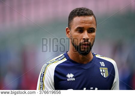 Milano, (italy). 15th July 2020. Italian Serie A. Ac Milan Vs Parma Calcio .  Hernani  Of Parma Calc