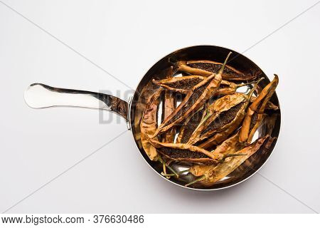 Sandgi Mirchi Or Dried Stuffed Green Chillies, Popular Maharashtrian Side Dish