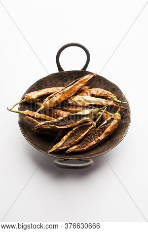 Sandgi Mirchi Or Dried Stuffed Green Chillies, Popular Maharashtrian Side Dish