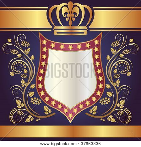 Fondo con corona