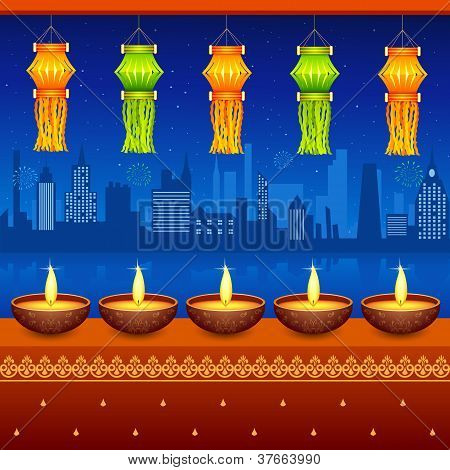 Linterna colgante de Diwali