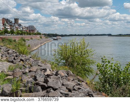 the city of emmerich at the river rhine