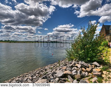 the city of emmerich at the rhine river
